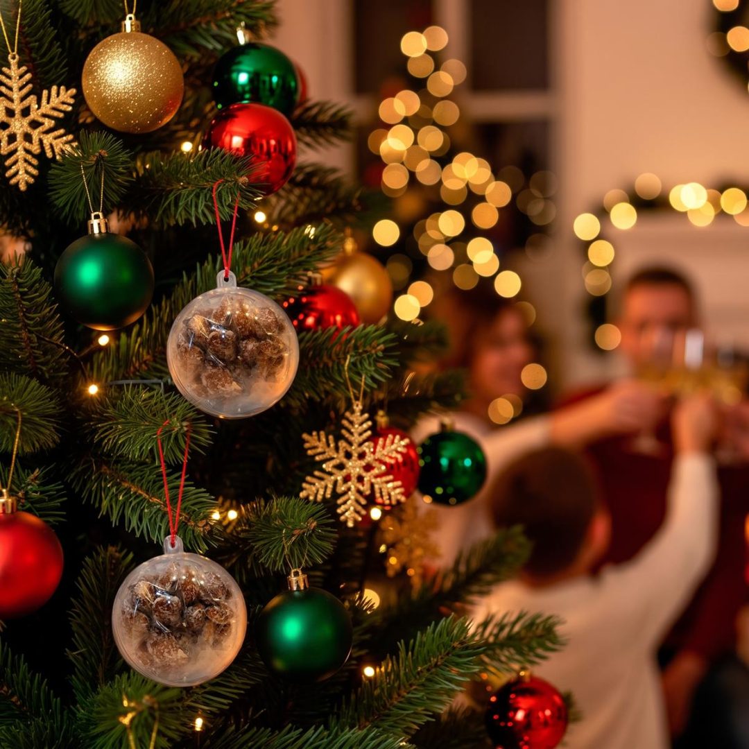 Bola Navidad con Almendras (con Miel y Coco) - Adorno navideño Arbolito - Imagen 8