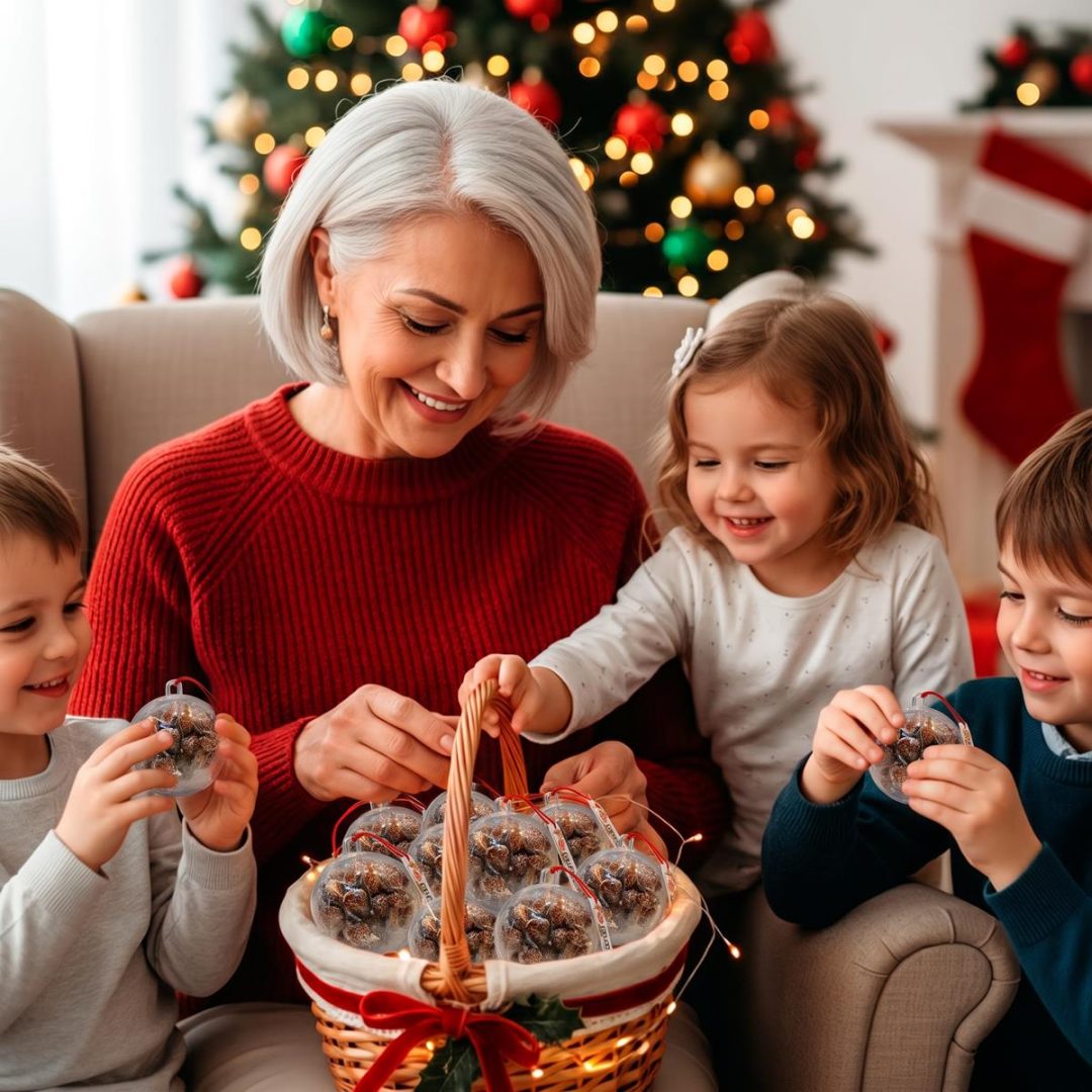 Bola Navidad con Almendras (con Miel y Coco) - Adorno navideño Arbolito - Imagen 5