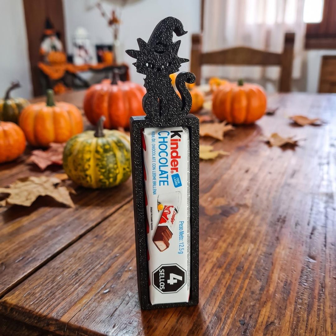 Set de 3 Figuras Halloween Porta Chocolatín Kinder (Incluído) 🎃👻✨ - Imagen 7