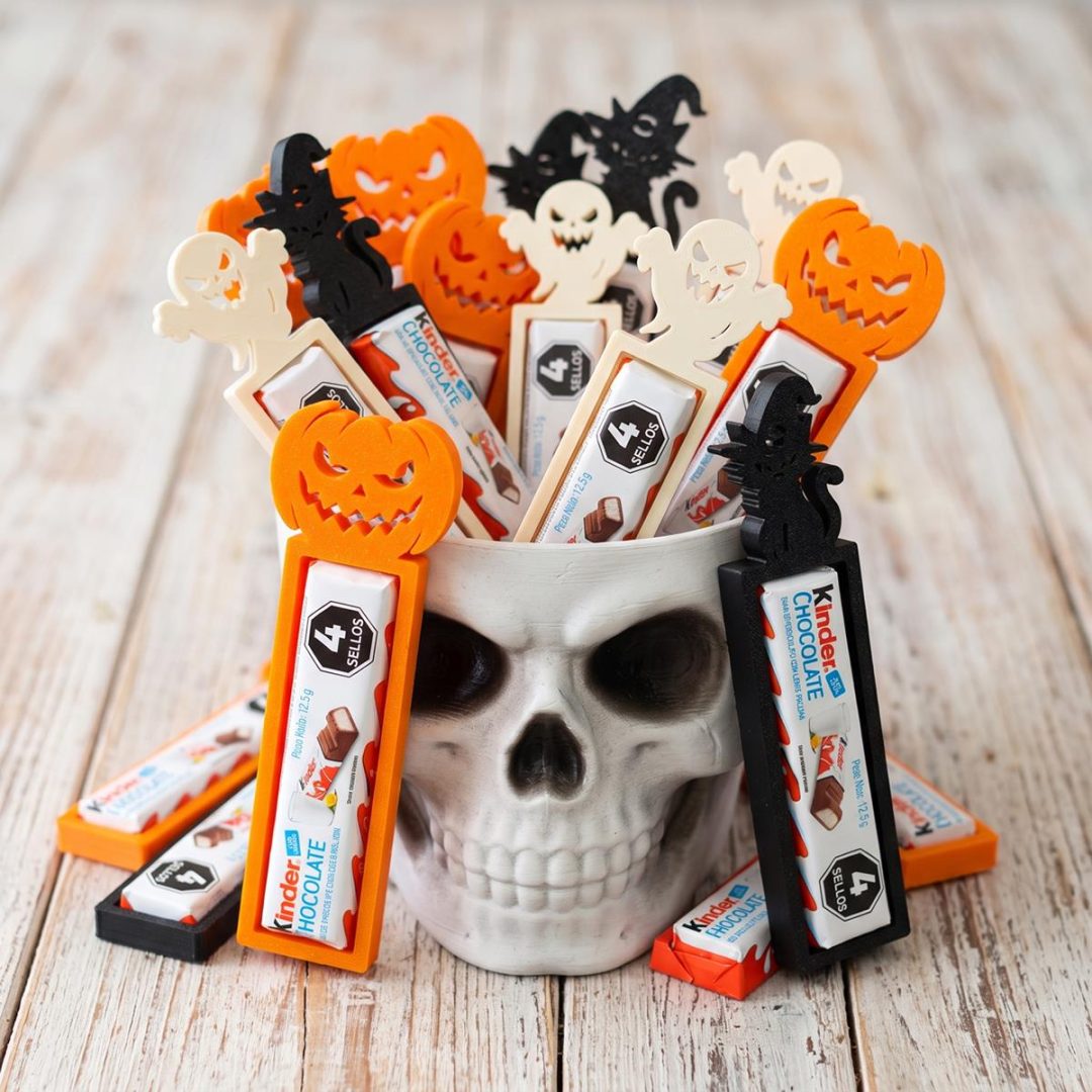 Porta Kinder Halloween con Chocolatin incluído - 1 figura + 1 kinder - Imagen 4