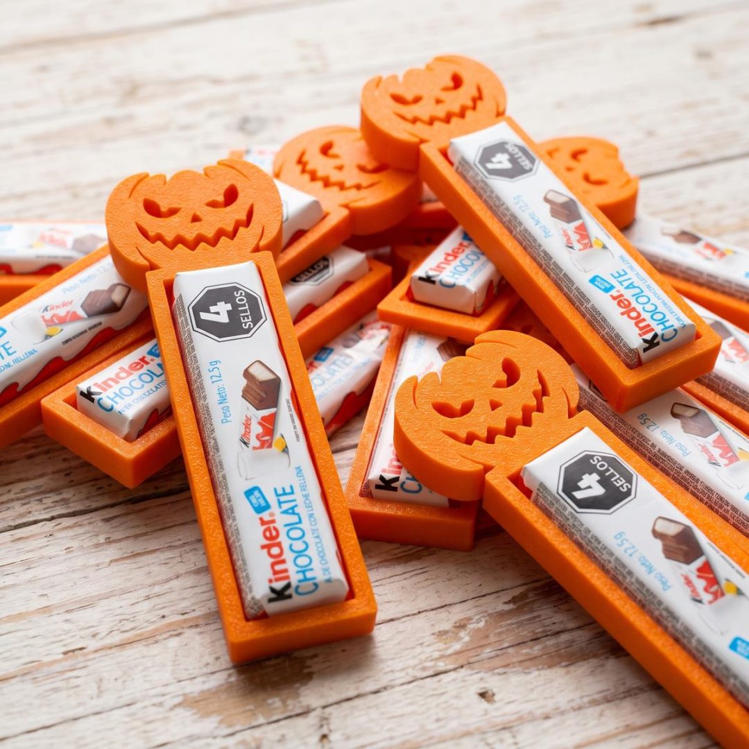Porta Kinder Halloween con Chocolatin incluído - 1 figura + 1 kinder - Imagen 6